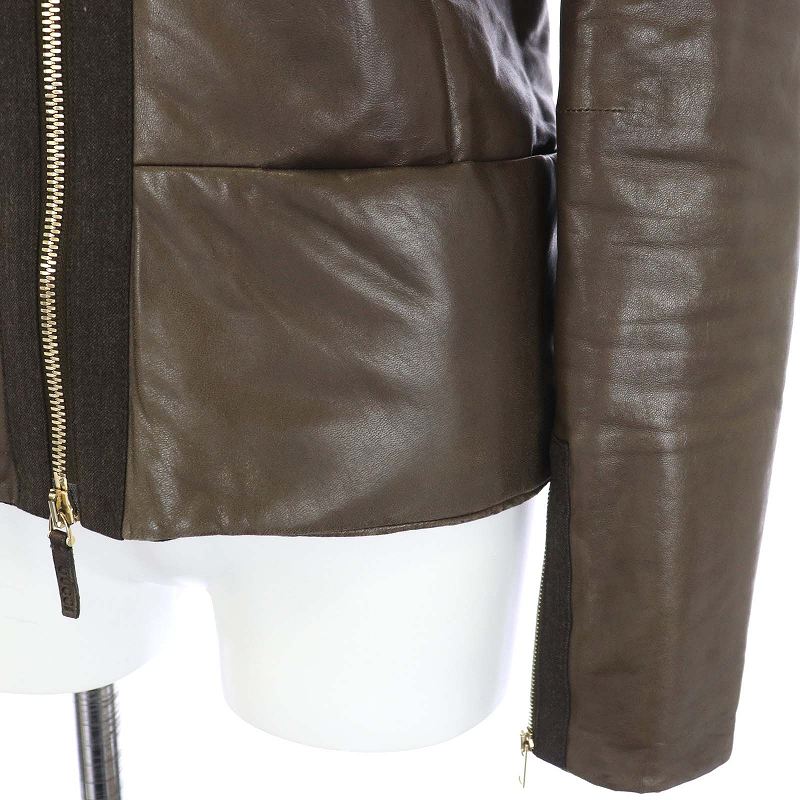 グッチ GUCCI ライダース ラムレザー ジャケット 裏地GG柄 中綿 羊革  