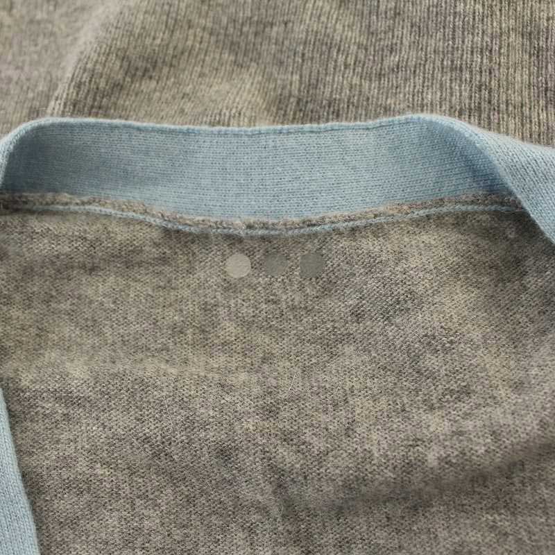 スリードッツ three dots ニットカーディガン 長袖 Vネック カシミヤ混 