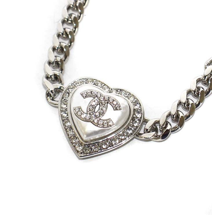 シャネル CHANEL B23B ハート ココマーク ネックレス ペンダント 