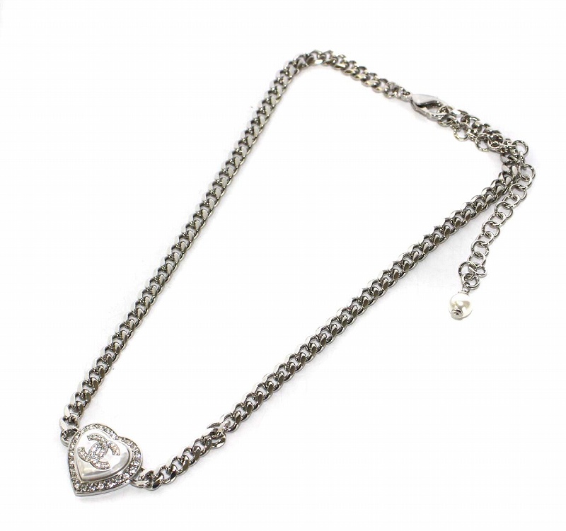 シャネル CHANEL B23B ハート ココマーク ネックレス ペンダント 