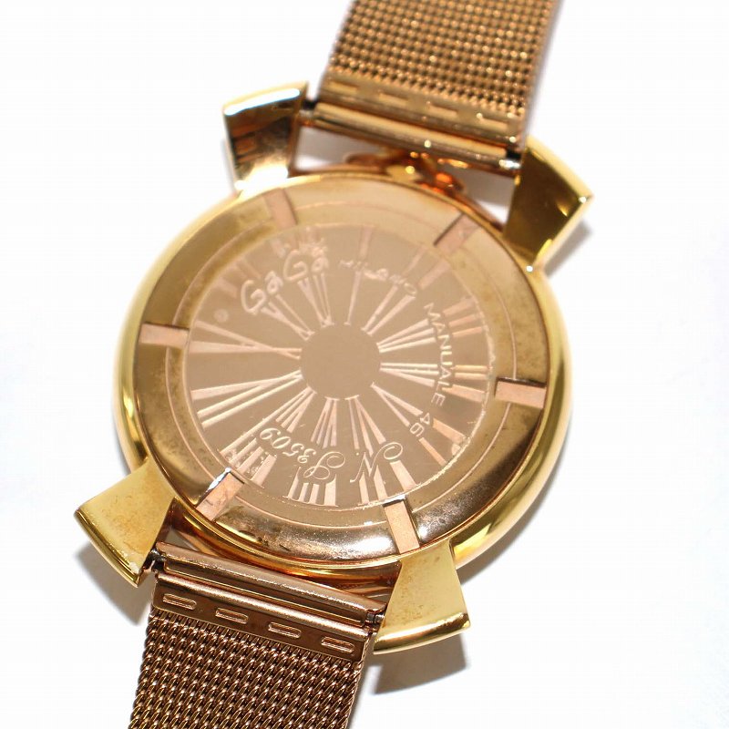 ガガミラノ GaGa MILANO マヌアーレ MANUALE スリム 46mm 腕時計 