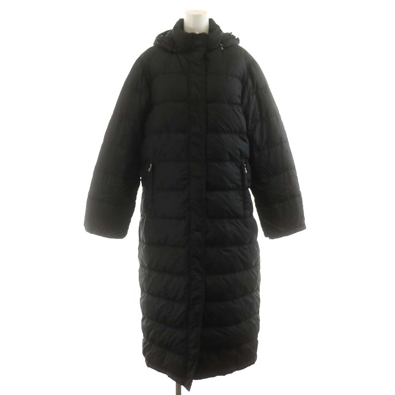プラダ PRADA ダウンコート ロング丈 フード ナイロン アウター 40 S 