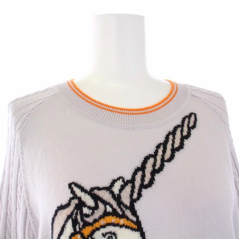 バーバリー BURBERRY Emmie Unicorn Intarsia Wool Sweater ニット  