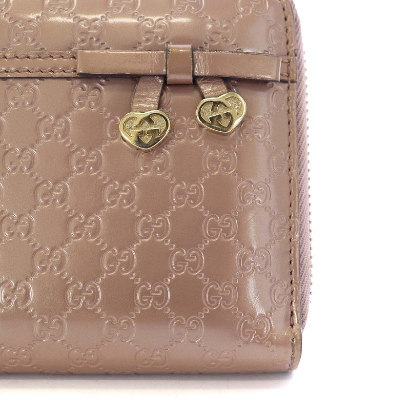 グッチ GUCCI マイクログッチ シマ 長財布 ラウンドファスナー