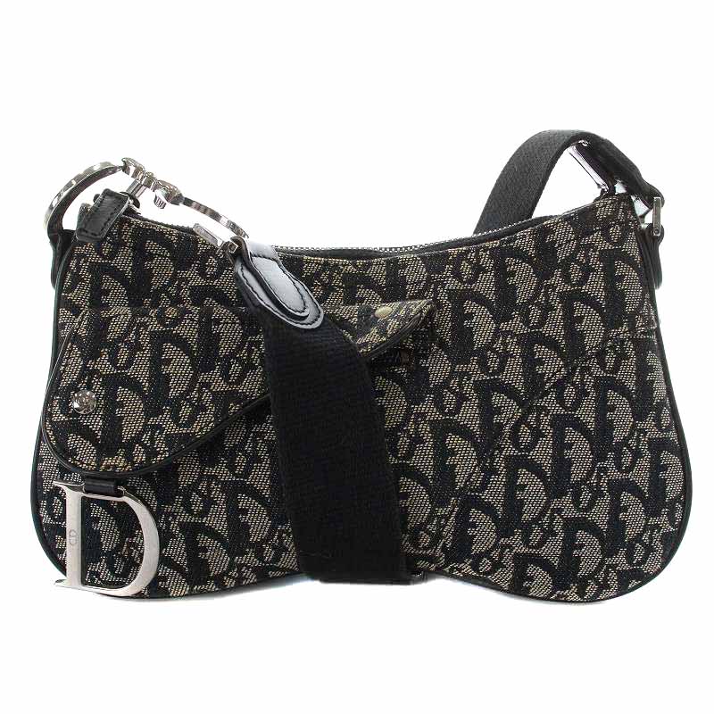 クリスチャンディオール Christian Dior トロッター サドルバッグ 
