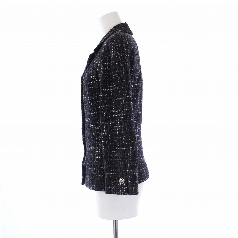 シャネル CHANEL 06C ツイード テーラードジャケット ココボタン ココ  