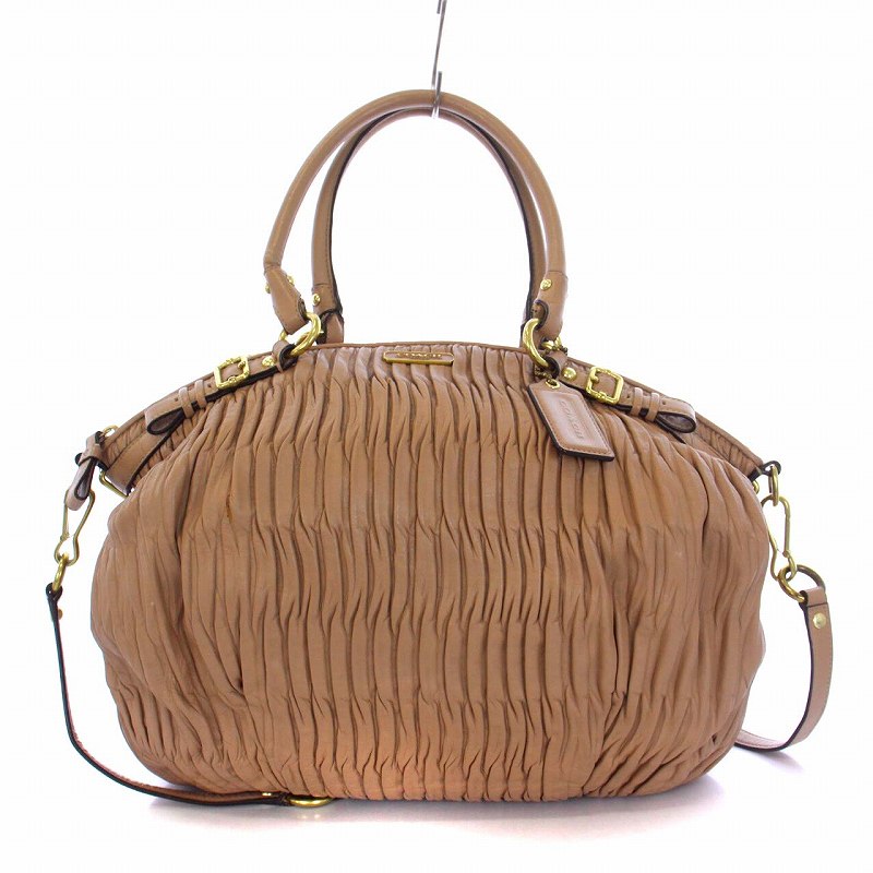 コーチ COACH マディソンギャザード 2WAY ハンドバッグ ショルダー 