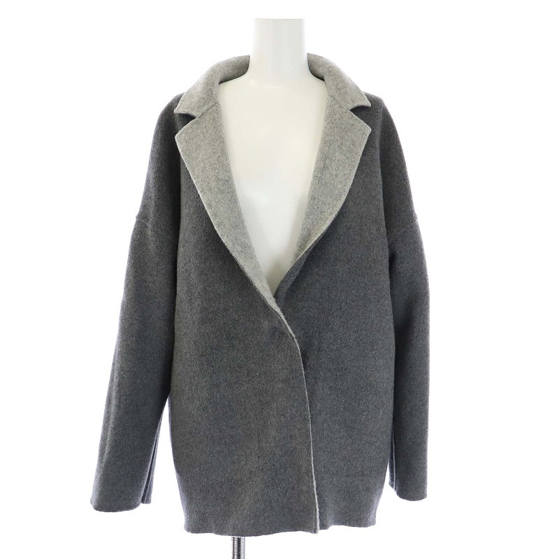 エポカザショップ☆ファー付き☆グレーポンチョ 【公式通販】