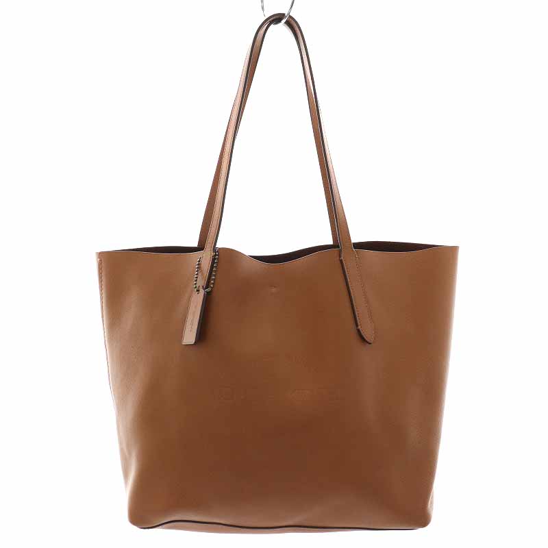 コーチ COACH ハドソン トートバッグ ハンドバッグ レザー 茶