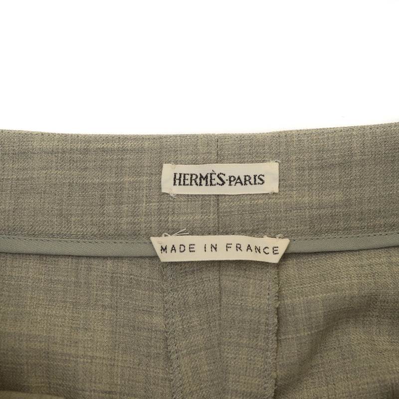 エルメス HERMES マルジェラ期 ヴィンテージ ウールタックパンツ 