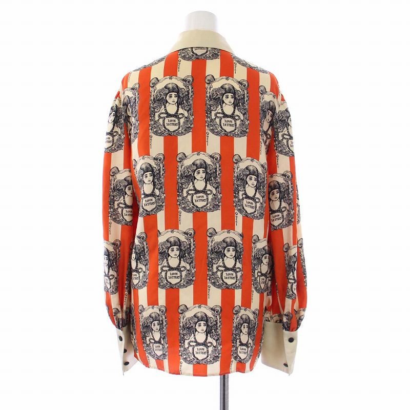 グッチ GUCCI ヒグチユウコ 21AW Love Letters シャツ ブラウス 長袖 