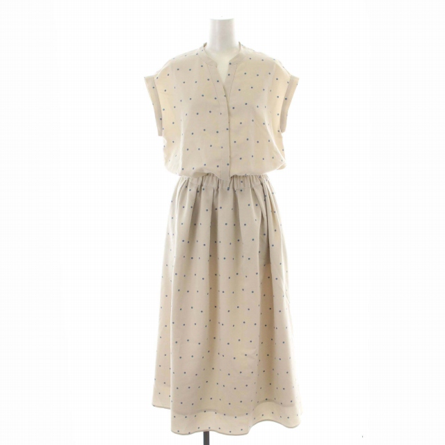 イエナ IENA 20SS サテンスキッパーシャツワンピース フレア ロング  