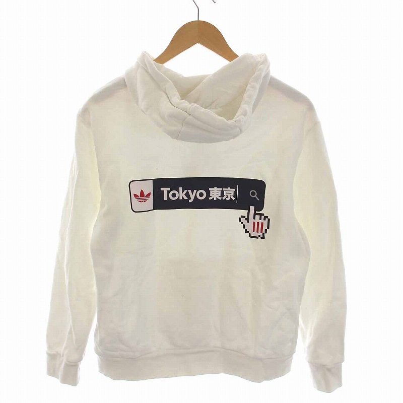 アディダス スウェット パーカー 東京シティ グラフィックパーカー スポーツウェア メンズ 3Lメンズ XO ブラック ファッション