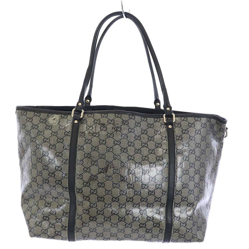 グッチ GUCCI GG柄 トートバッグ ショルダーバッグ グレー 197954 /TK  