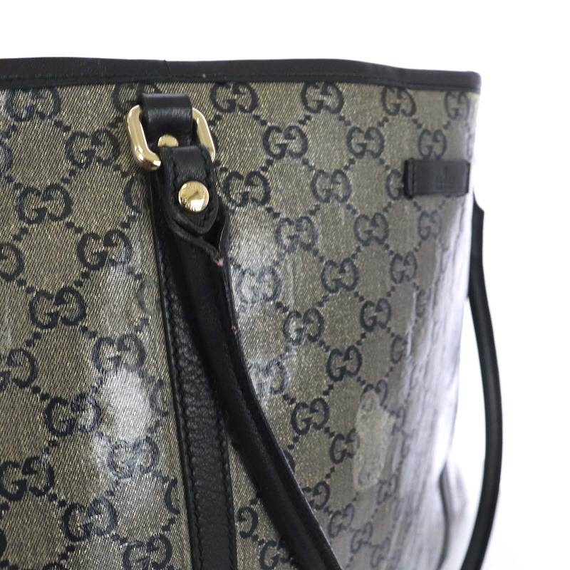 グッチ GUCCI GG柄 トートバッグ ショルダーバッグ グレー 197954 /TK  