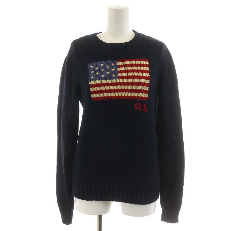 ポロ ラルフローレン POLO RALPH LAUREN ニット セーター 長袖 星条旗  