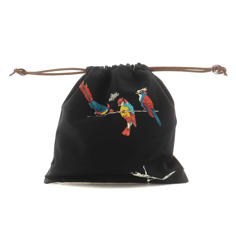 ロエベ LOEWE パウラズイビザ パロット ドローストリング ポーチ 巾着 