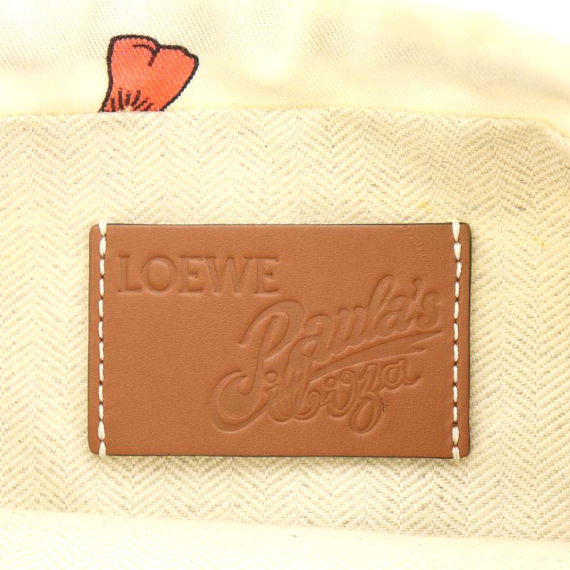 ロエベ LOEWE パウラズイビザ パロット ドローストリング ポーチ 巾着 
