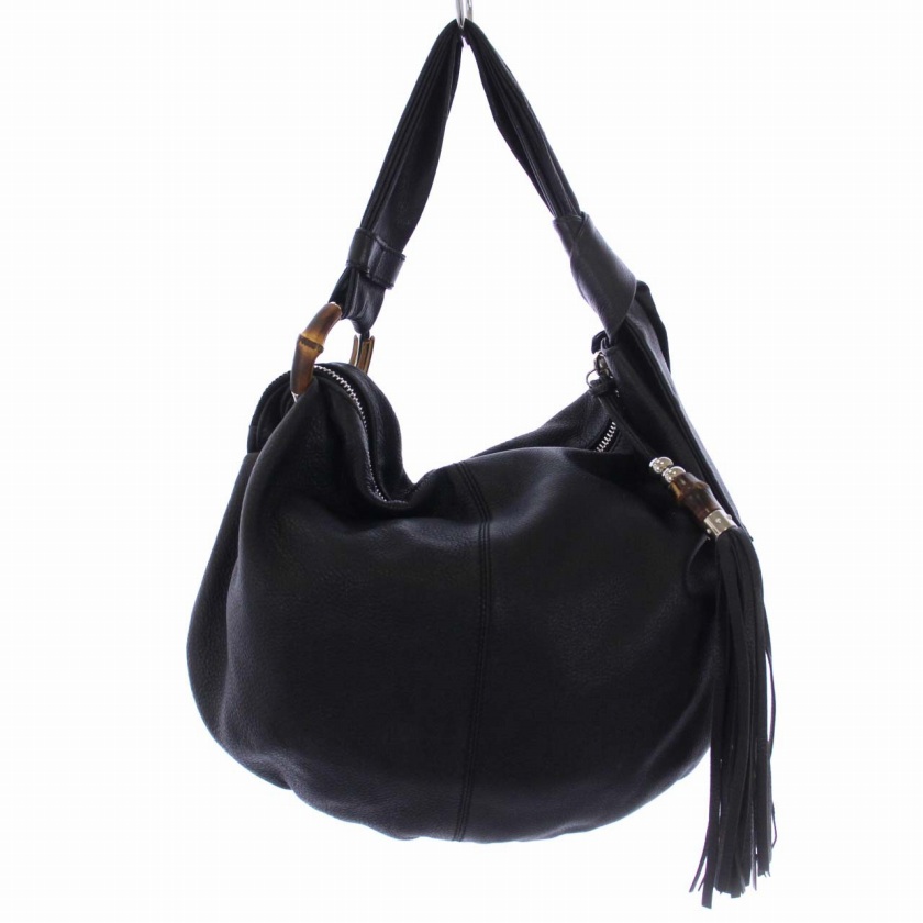 グッチ GUCCI バンブー ホーボーバッグ ワンショルダーバッグ レザー 