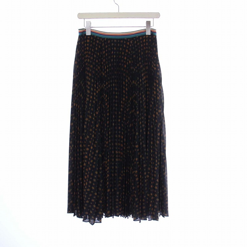 ポールスミス PAUL SMITH 20SS プリーツスカート ロング スター 星柄 