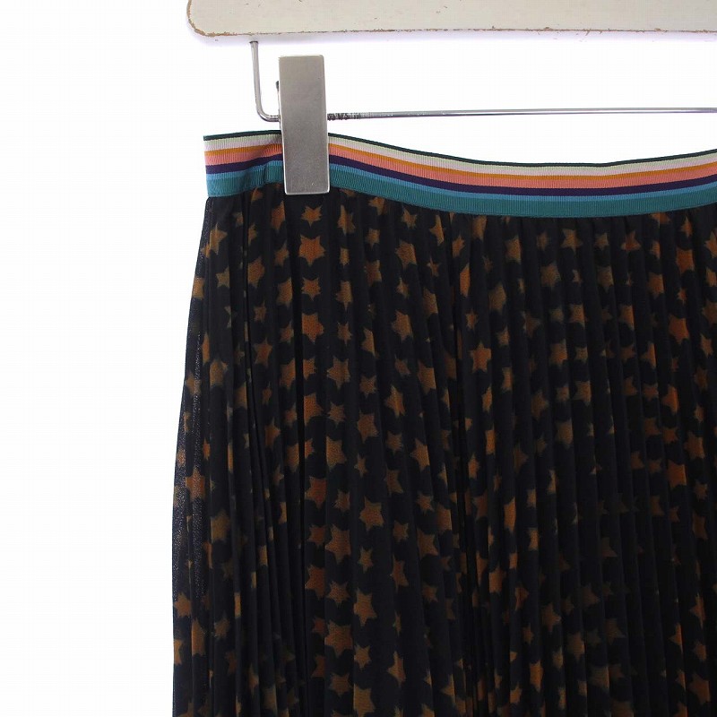 ポールスミス PAUL SMITH 20SS プリーツスカート ロング スター 星柄 