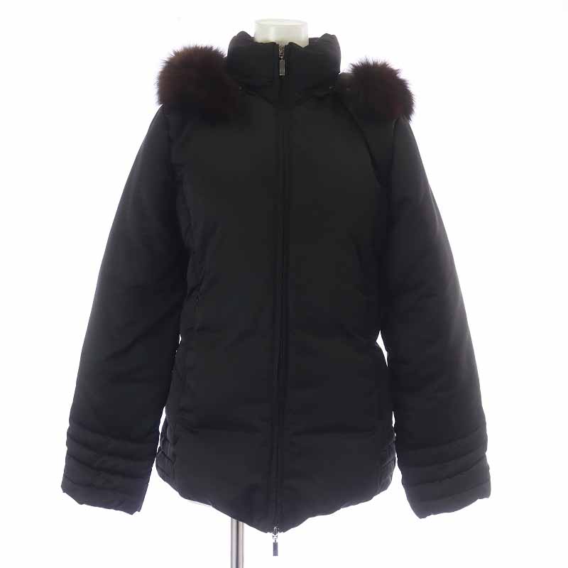モンクレール MONCLER ダウンジャケット リアルファー ジップアップ 0 