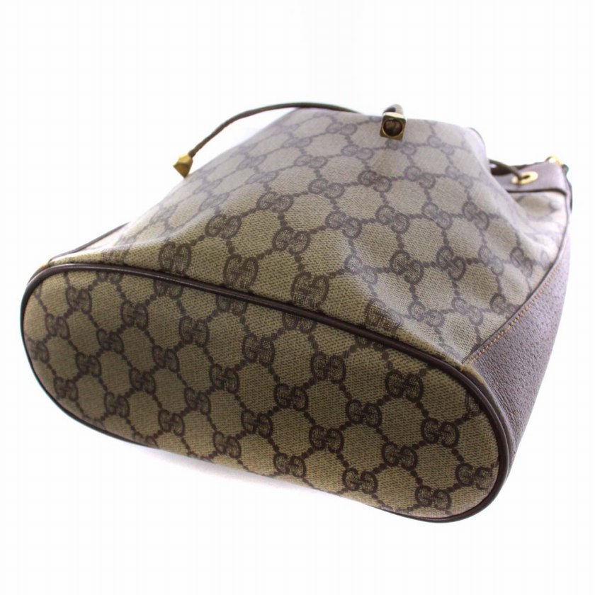 GUCCI グッチ ショルダーバッグ シェリーライン 巾着型 GG柄