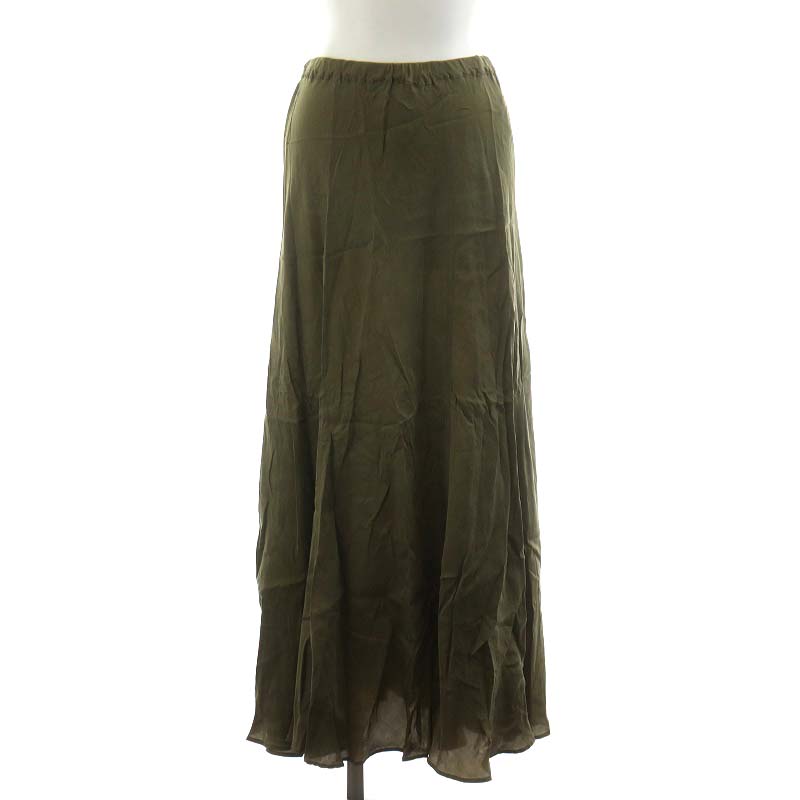 プラージュ Plage 20AW Fibril ギャザーロングスカート フレアスカート  