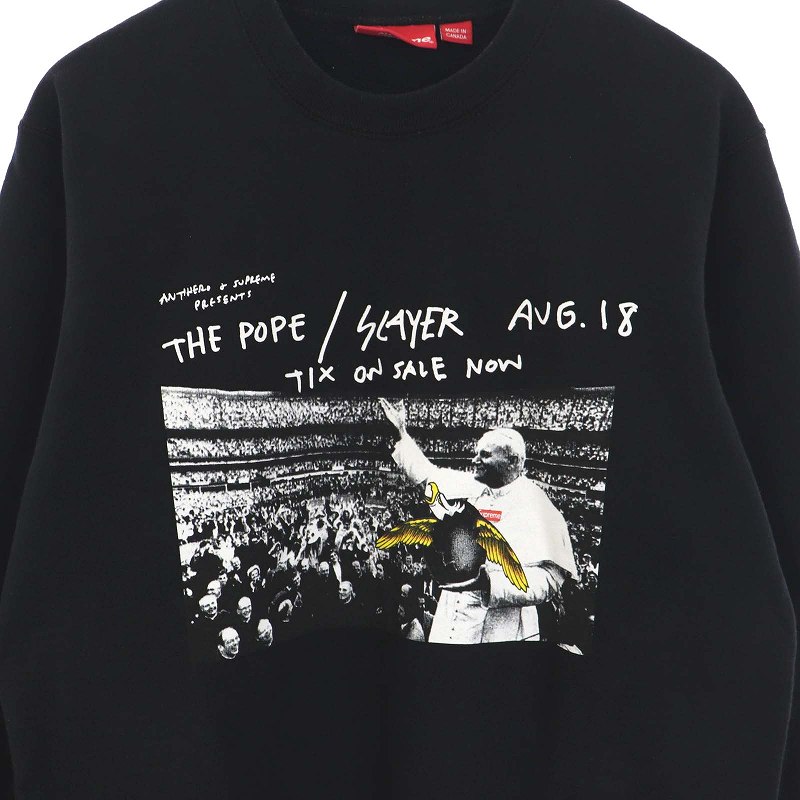シュプリーム SUPREME 16SS ANTIHERO Pope Crewneck スウェット  