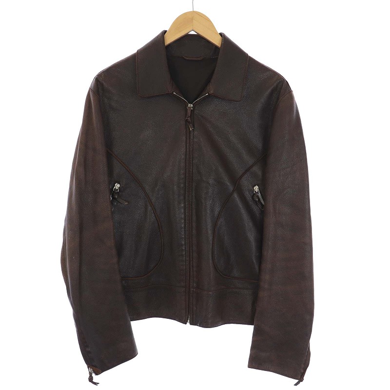 ボッテガヴェネタ BOTTEGA VENETA ライダース レザージャケット 鹿革 