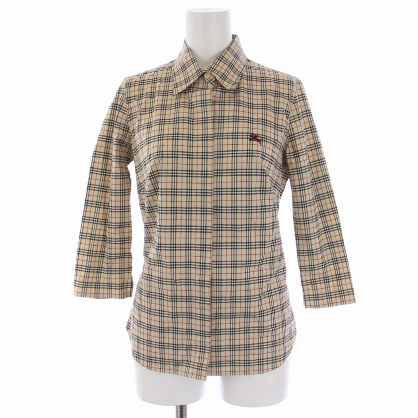 バーバリーブルーレーベル BURBERRY BLUE LABEL シャツ ブラウス 七分 