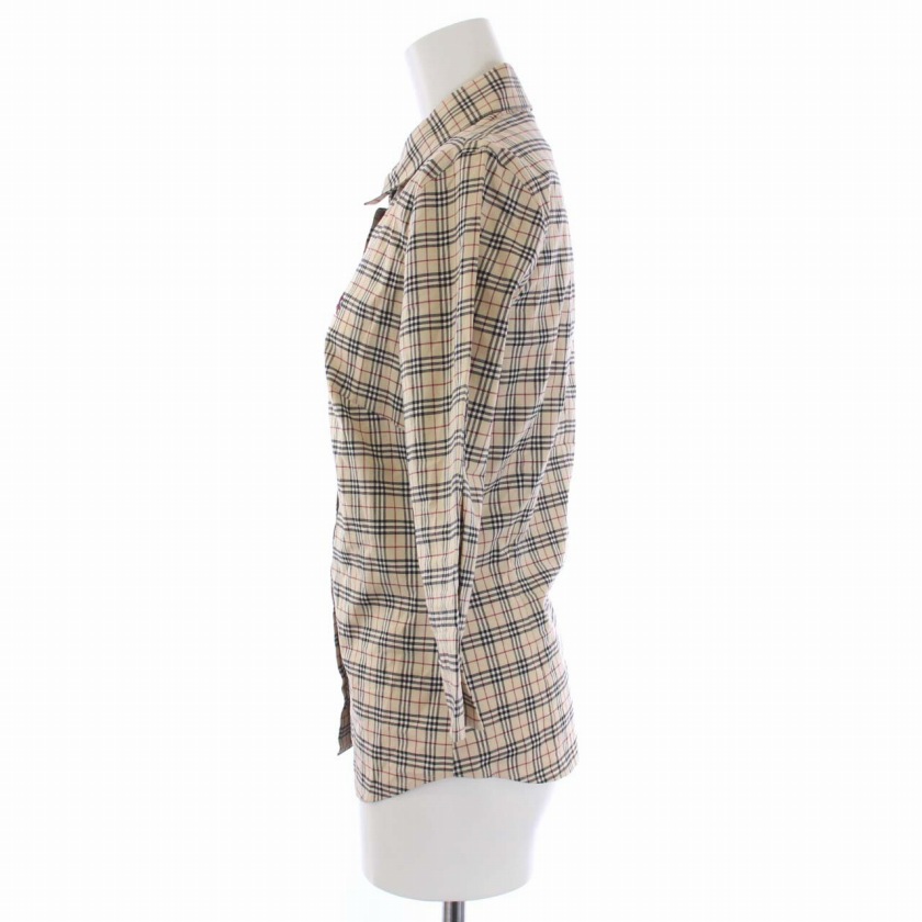 バーバリーブルーレーベル BURBERRY BLUE LABEL シャツ ブラウス 七分 