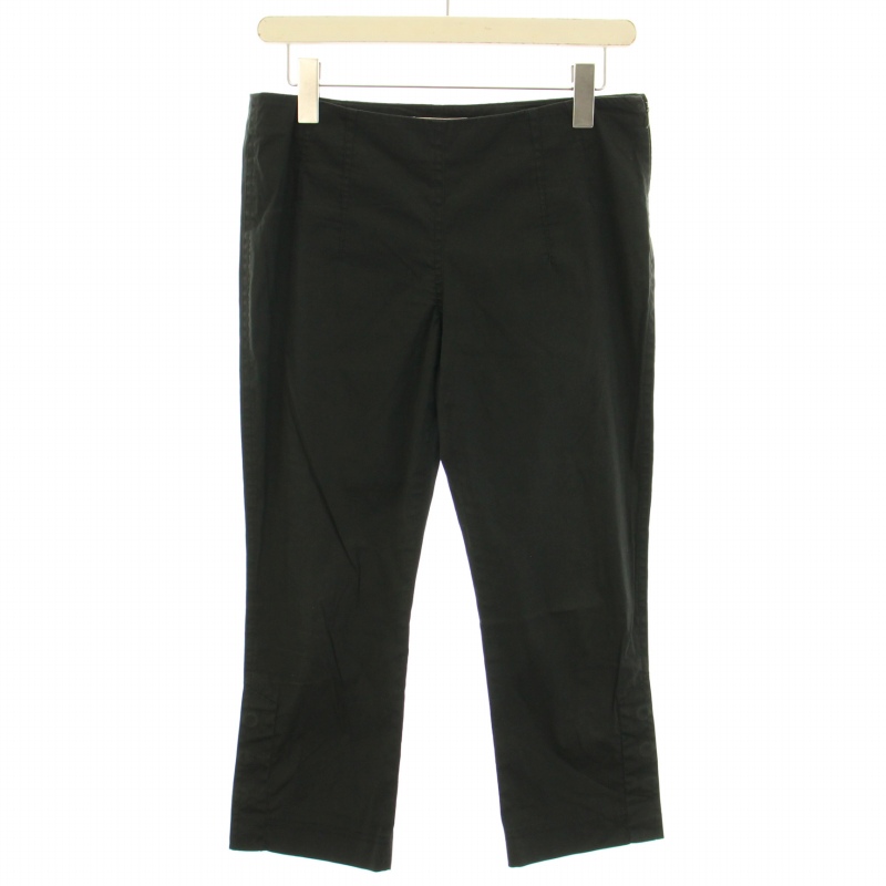 プラダ PRADA スラックスパンツ ストレッチ サイドボタン 40 M 黒  