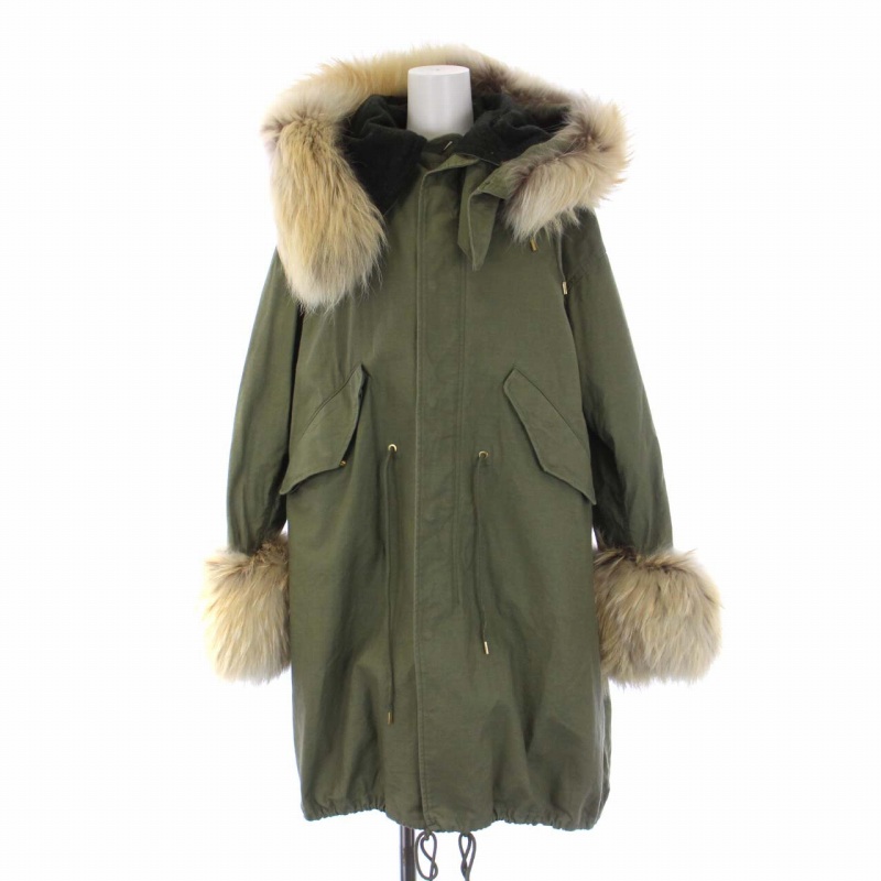ドゥロワー Drawer 18AW ファースリーブモッズコート ミリタリーコート 