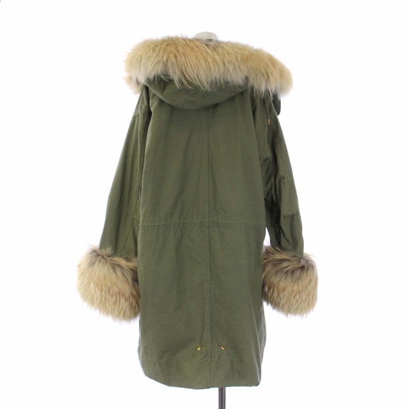 ドゥロワー Drawer 18AW ファースリーブモッズコート ミリタリーコート 