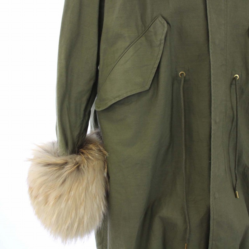 ドゥロワー Drawer 18AW ファースリーブモッズコート ミリタリー