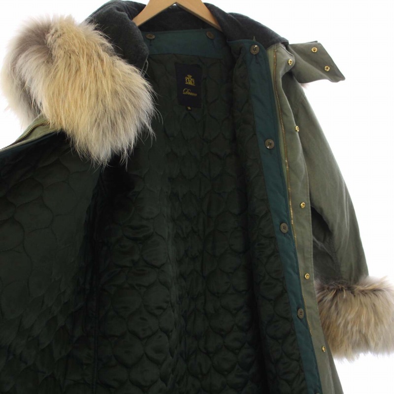 ドゥロワー Drawer 18AW ファースリーブモッズコート ミリタリー