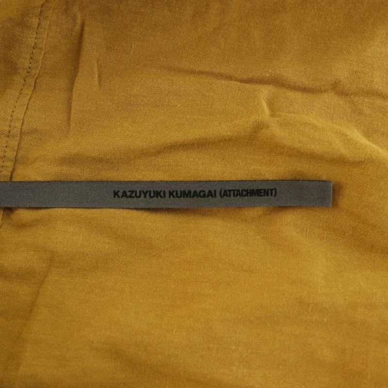 KAZUYUKIKUMAGAI ATTCHMENT リネン イエローシャツ