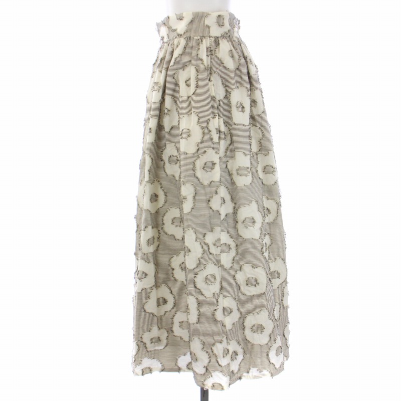 新品タグ付き IENA＊ALBINI フラワージャガードスカート IENA（イエナ）の「ALBINI フラワージャガードスカート