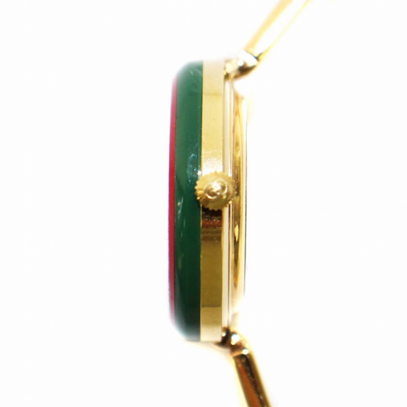 グッチ GUCCI チェンジベゼル バングルウォッチ 腕時計 クォーツ