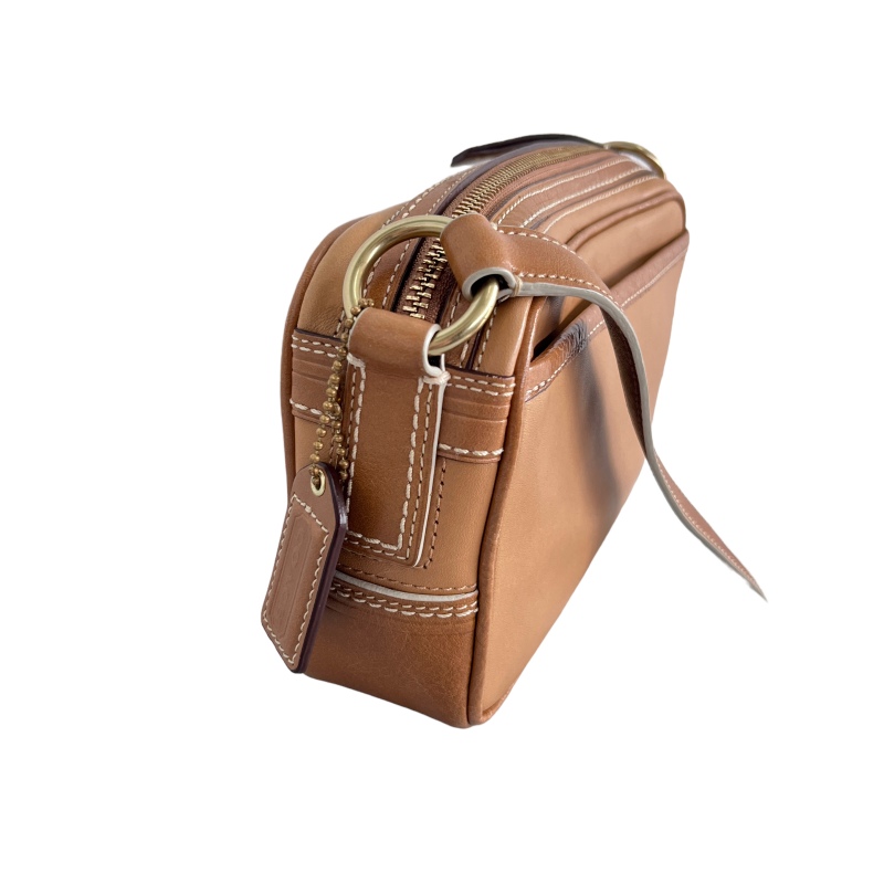 美品✨　コーチ　coach ショルダーバッグ　レザー　ターンロック　ブラウン　茶 オールドコーチ ブラウン ターンロック レザー ショルダーバッグ