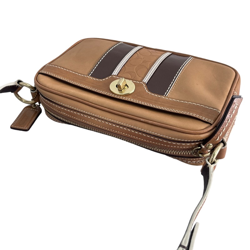 コーチ COACH シグネチャー ターンロック レザー ショルダー