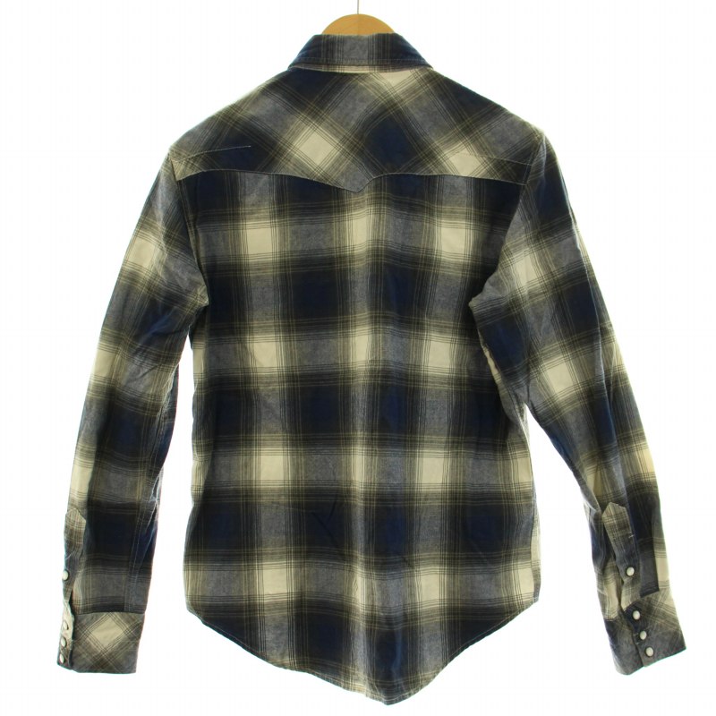 ナンバーナインチェック柄ウエスタンシャツ