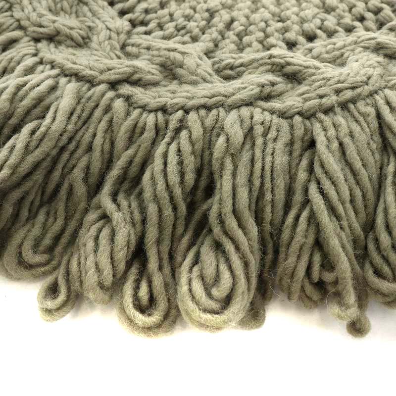 【美品】HYKE ハイク ネックウォーマー CABLE NECK WARMER ハイク HYKE CABLE NECK WARMER ネックウォーマー フリンジ