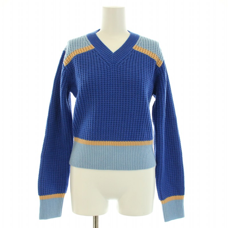 未使用品 マルニ MARNI ユニクロ ポップコーンニットVネックセーター  