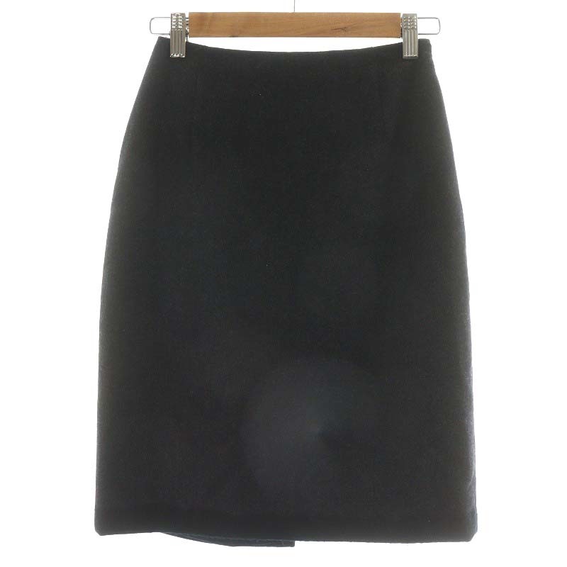 プラダ PRADA タイトスカート ひざ丈 ウール 絹混 シルク混 36 XXS  