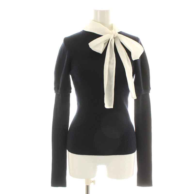 スナイデル snidel 22AW ボウタイアームウォーマーニットプルオーバー  