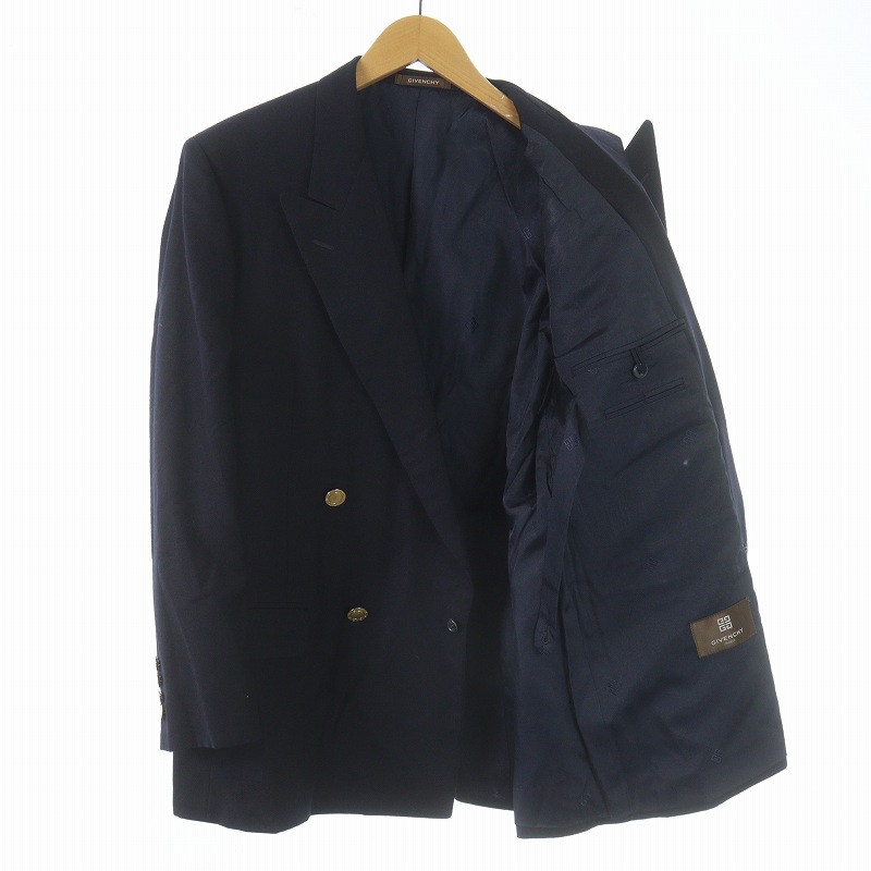 GIVENCHY濃紺紳士スーツセットアップ 心細