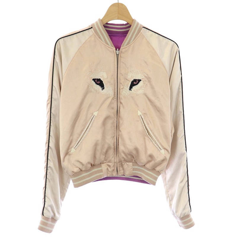 【美品】DIESEL ディーゼル レディース リバーシブル ブルゾン 刺繍 ディーゼル DIESEL スカジャン リバーシブル ブルゾン アウター 刺繍