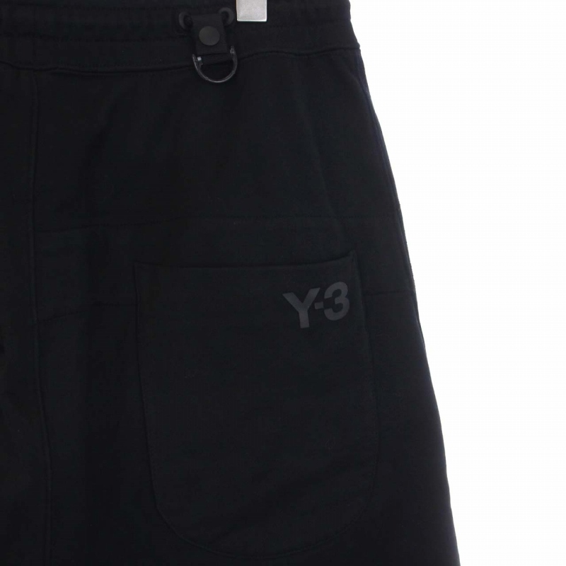 【ワイスリー】ヨウジヤマモト アディダス ハーフパンツ バックジップ S 黒 ワイスリー】ヨウジヤマモト アディダス ハーフパンツ バック